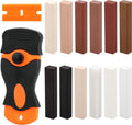 12-delige set voor het repareren van laminaat, PVC en vinyl. Bevat meubelwax voor tegels, parket, laminaat en vinyl, ideaal voor het herstellen van krassen, schade en gaten op werkbladen.