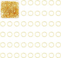 400 stuks messing linking ringen - 10mm - holle cirkel bezel hanger - gouden ronde frame platte ringen - sieraden connectors voor oorbellen en kettingen - sieraden maken