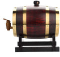 Eiken vat,1.5L Vintage hout eiken hout veroudering wijn geest whisky opslag vat met kraan voor bier whisky rum poort