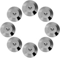 Universele koperen luidspreker spikes pads - Luidspreker schok basispad isolatie stand voeten - 8 stuks - 25 x 4 mm - Basismatten - Vloerschijf - Geschikt voor alle luidsprekers - Zwart.