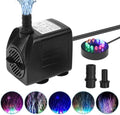 Waterpomp met LED - 15W onderdompelingspomp - Perfect voor aquarium en vijver - Compact ontwerp - Fonteinpomp - Energiezuinig en betrouwbaar...