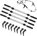 4 stuks brillenbanden voor sport, verstelbaar, universeel, voor sport en vrije tijd, met brilhaak, elastische en antislip brillenaccessoire voor mannen en vrouwen
