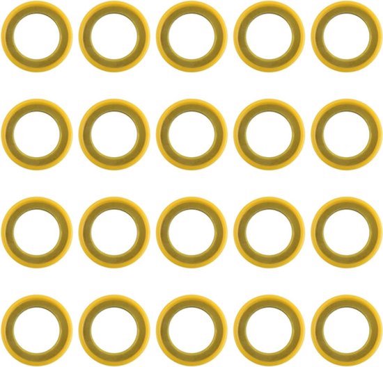 - Olieaftapplugpakking - Aftapplugpakkingen - Mariner 115FS 150 EFI - 4-takt Versnellingsbak Accessoires - Geschikt voor Buitenboordmotoren - Zwart 20 stuks