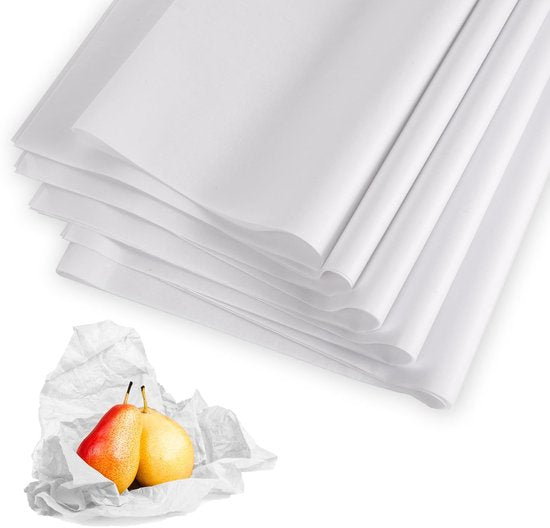 Dailygoody - Zuurvrij Tissuepapier - Inpakpapier voor Geschenken - 25 Vellen - Wit - Archiefpapier voor Kleding en Linnen - Perfect voor Cadeaus - 50,...