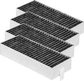 4 stuks actieve koolfilters - geschikt voor Siemens HZ9VRCR0 17004796 / Bosch HEZ9VRCR0 17004805 / Neff Z821VR0 17004806 / Gaggenau CA282111 / Constructa CZ9VRCR0 - vervanging voor circulatie filter - afzuigkap Koolstoffilter