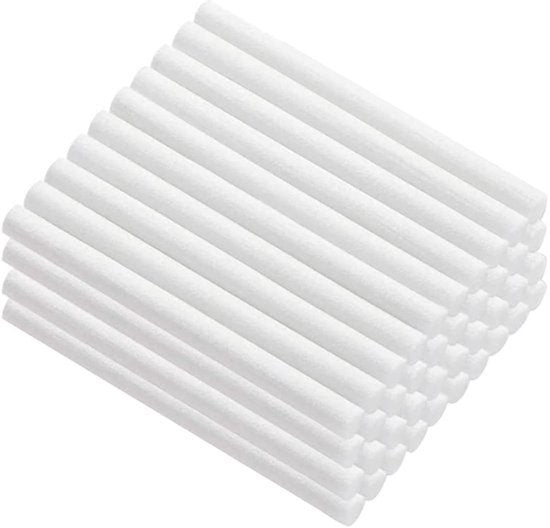 40 Humidifier Sticks Katoenen Filter Navullingen, Auto Diffuser Spons Navullingen, Aroma Maker Mini Diffuser Navullingen, voor Usb Radiator, Aroma Maker, Mini