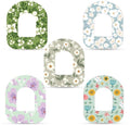 25 stuks Zelfklevende Patches voor Omnipod 5, Ademend Waterdichte Overpatches CGM-sensorhoezen Bloemenprints Sensorpatches Stickers Compatibel met Omnipod 5