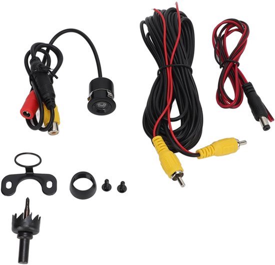 Achteruitrijcamera, Auto Parkeerhulpcamera Met Nachtzicht, Waterdicht 170° Groothoek, 18,5 Mm Kabel