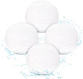 4 Stuks Foam Absorberende Ballen - Wit - Voor Badkuip en Zwembad