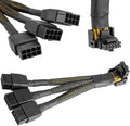 16 AWG 12VHPWR 600W Haakse Adapterkabel voor Grafische Kaart - PCIe 5.0 - 3x8 pin naar 16pin (12+4pin) - RTX 4090 4080 3090TI - 4070Ti (Type A) - 90 Graden