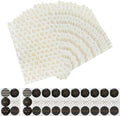 60 stuks van 35 x 50 cm inpakpapier met 10 stickers - Bedankt - Tissuepapier voor verpakkingen - Handwerk voor handgemaakte doe-het-zelfproductie - Cadeauvulling (wit)