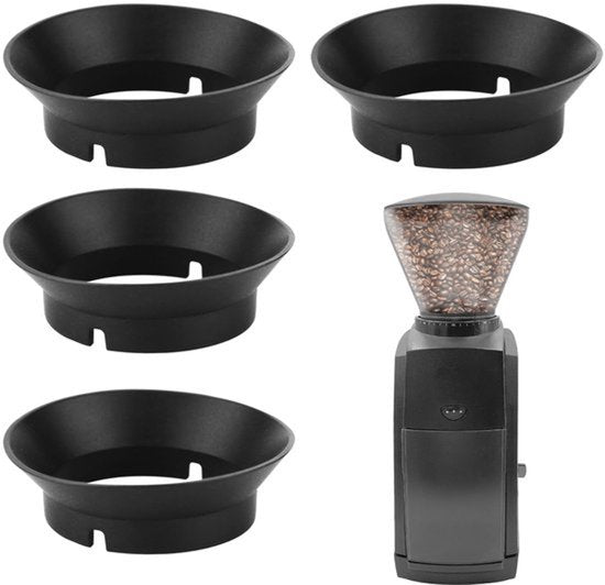 4st Pakking vervanging voor Baratza Encore Grinder, Siliconen Koffiemolen Pakking Koffie vervanging Ring voor Baratza Virtuoso Koffiemolen & Elektrische Conische Burr Koffiemolen (Zwart)