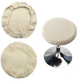 2 stuks ronde polyester stretch krukovertrek bar ronde kruk overtrek met elastische bodem wasbaar stofdicht kruk ronde overtrek flexibel rekbaar voor 25-29 cm diameter ronde kruk praktisch