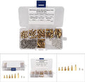 180 stks M2/2.5/3 Standoff Set 1-Way Carbon Stalen Moeren Bevestigingsmiddelen Assortiment Kits met Doos Bevestigingsmiddelen voor Elektronica-industrie(M2.5)