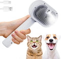 Hondenborstel 3-in-1 Steamy Brush kat - borstel met stoom voor lang en kort haar - anti-statische elektriciteit en klitten
