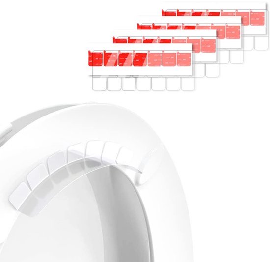 Set van 2 urinebeschermers voor toiletbril, urinegeleider voor ronde en ovale toiletten, voorkomt urinelekkages en houdt het toilet schoon en hygiënisch