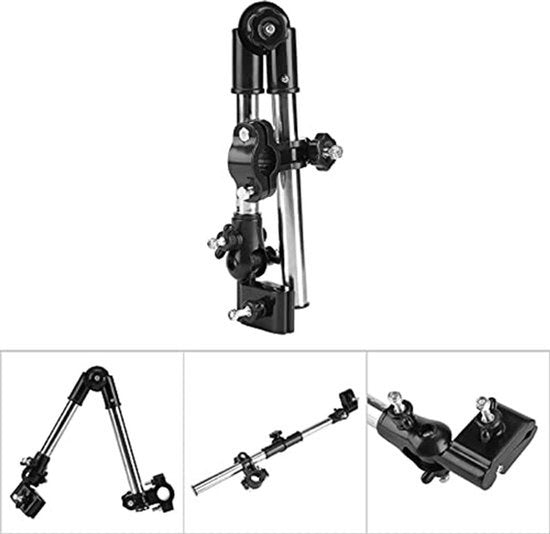 Paraplu Steun, Verstelbare Paraplu Houder voor Rolstoelen, Rollator, Fiets, Kinderwagen, Kinderwagen, Fiets