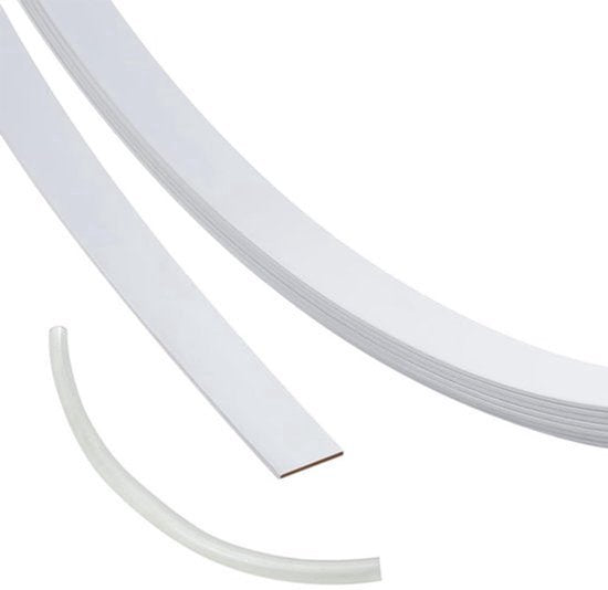 Lente Corset Baleinen 5,5m - Witte Kunststof Gecoat Ijzer 10mm Breed