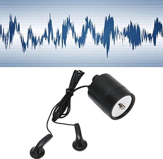 Microfoon voor Door de Muur, Verbeterd Microfoon Audio Oorluisterapparaat, Versterker voor Stem Luister Detector, Versterkersysteem voor Door de Muur voor Olielekkage in