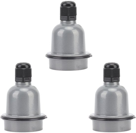 Set van 3 E27 Lamp Holders - Waterdicht, Corrosiebestendig en Warmte-isolerend