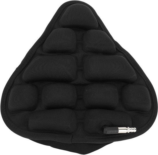 Fietszadelhoes TPU Opblaasbaar met Pomp - Waterdichte Fietszadel Cover voor Heren en Dames - Geschikt voor Statische Fietsen en Fitnessapparatuur - Zwart (150cm)