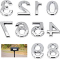 Zelfklevende huisnummers 3D - Set van 10 - Nummer 0 t/m 9 - Deurnummerplaat - Stickers voor brievenbus, woning en kantoor