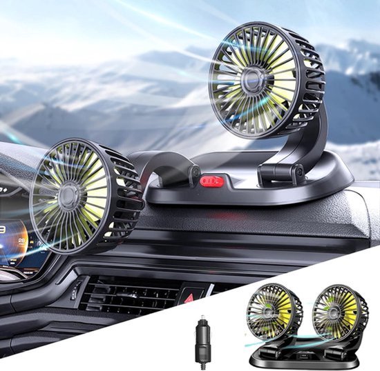 Auto ventilator - Auto airco - Autoventilator 12v - Auto koeler - Auto ventilator cooling - Must have voor in the zomer!
