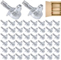 50 Stuks Plankpennen, Geschikt voor IKEA Billy Boekenkast (Artikelnummer 131372), Plankdragerpennen van Gelegeerd Materiaal Vervangende Kastpennen Boekenplankaccessoires (Zilver)