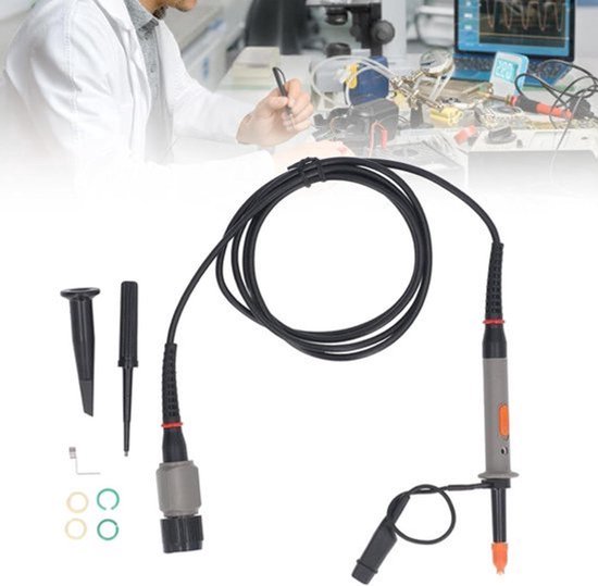 500Mhz Oscilloscoopsonde Passieve Oscilloscoop Met Hoge Impedantie Multimeter Universele Sondekit Verwisselbare Sonde Met Hoge Gevoeligheid en Bnc-Connector