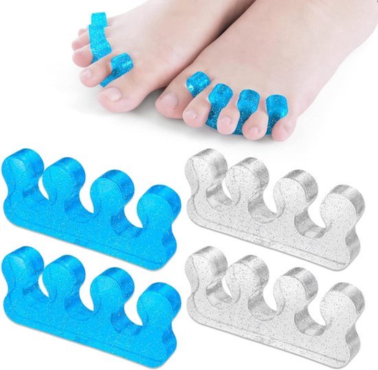 Gel-teenverdelers - Pedicure - Teennagelverdelers - Mannen Vrouwen - Nagellaktoepassing - Pedicure Manicure - Nagelkunst
