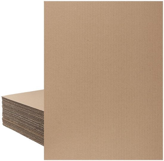 Verpakking van 40 golfkarton voor knutselen, 300 x 400 x 3 mm, dikke kartonnen platen, dikke kartonnen vellen voor knutselen, verpakking, afstanden