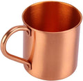 - Cocktail Beker - Koperen Drinkbeker - 100% Koper - Met Handle - Geschikt voor Cocktails en Koffie - Goudkleurig - Moscow Mule Beker van Puur Koper, zonder Voering