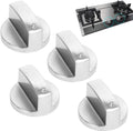 4 Stuks Universele Bediening Knoppen voor Gasfornuis, 6mm Metalen Knoppen, Fornuis Knop, Draaibare Verstelknoppen voor Kooktoestellen, Ovens en Kooktafels