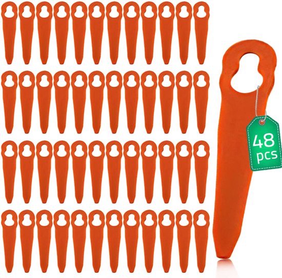48 stuks plastic snijbladen vervanging voor Stihl PolyCut 2-2 4008 007 1000 grasmaaier trimmer gras snijgereedschap
