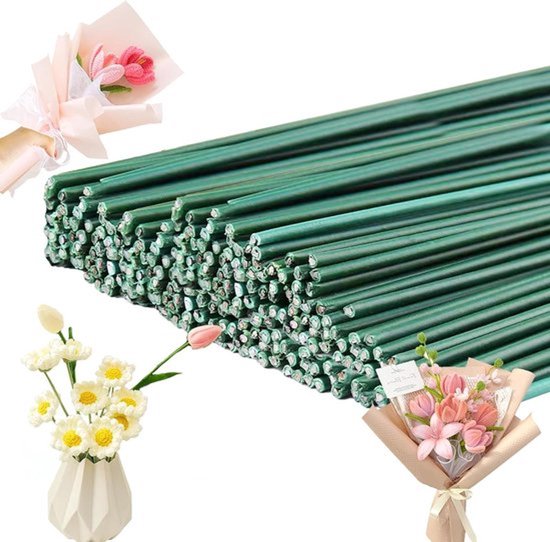IJzerdraad voor bloemisten, 100 stukken, 30 cm, 2 mm, voor kransen en boeketten