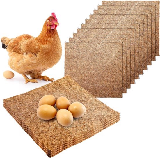 Nestkastjes voor kippen - Nestmatten en Nestonderlegger - Kippenhok Accessoires voor Bescherming van Kippen en Eieren