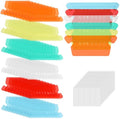 60 Stuks Hangende Tabbladen Mappen, Gekleurd Transparant Plastic Labels voor Mappen met Blanco Papieren Inlegvellen voor Kantoororganisatie en Snelle Documentidentificatie