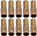 Stuks Kaars Lamphouder Buis Basislamp Mouw Kristallen Kroonluchter Buis Scheurpatroon E14 Accessoires Rechte Buis Waterbuis voor Behuizing Metalen - Set van 10
