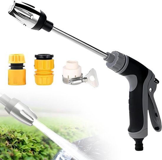 Turbo Washer - Hoge Drukreiniger - Autowaspistool - met 3 aansluitingen - Tuinslang Pistool - hogedruk waterpistool - Hoge Drukreiniger - Voor tuin, auto en schoonmaken