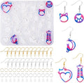 1pc Kat Thema Silicoon Hars Mal Vissen Botten Hars Gieten Mallen Met Oorbellen Haken & Open Springringen & Oor Noten Voor Epoxy Ambachten Sieraden Maken