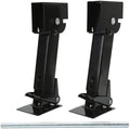 2-delige Stabilisatorkrik, Opvouwbare Telescopische Verstelbare Neerklapbare Steekkrik 650lb Ondersteuning 1000lb Hefvermogen voor RV-aanhangwagen Off-road Voertuigcampervan