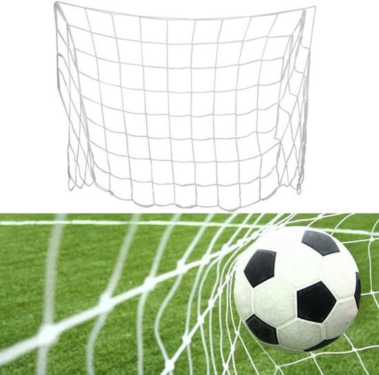 Set van 2 zware, weerbestendige vervangingsnetten voor voetbaldoelen van 1,2 x 0,8 meter, duurzaam materiaal voor langdurig gebruik en optimale speelervaring