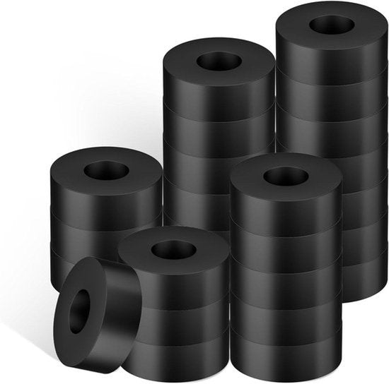 - Rubberen Ringen 25 stuks 2cm OD 0,6cm ID 0,6cm Dikte - Doorvoertules Plat Afstandsbussen Schroeven Bouten Huishoudelijke Apparaten