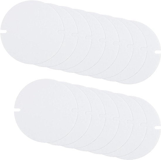 Afdichting Pakking voor Kachel Pijpkleppen - 15 STKS - Dikte 2mm - Calcium Magnesium Silicaat Vezels - Kachelpijp Pakking - Bestand tot 1200 °C - Wit - Geschikt voor Merk.