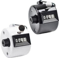 Handteller metalen counter clicker 4-cijferige voor personenteller coaching golfrijenteller breien - 2 stuks