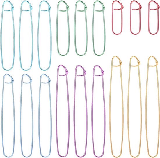 18 Stks Breien Steekhouders Garen Steek Houder Stitch Kleurrijke Aluminium Haaksteek Houders Voor Naaien Haakbenodigdheden Gereedschap Accessoires