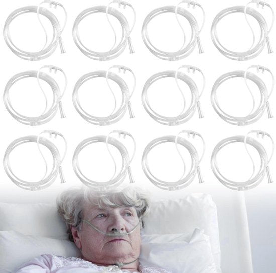Zuurstofbrillen, neusbrillen: 3 m neusbril voor zuurstofapparaat, neusbrillen, zuurstofslang, neusbrillen, zuurstofbril met 300 cm O2-slang voor zuurstofapparaat, ademhalingstherapie