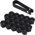 20Stuks Wielmoerkappen - 19mm Hex Moerkappen - Inclusief Verwijdertool - Zwart