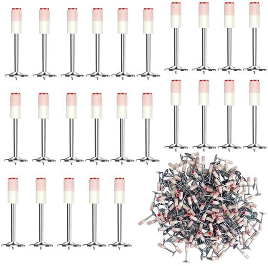 Ronde Nagels 100 Stuks - 7,3 mm Handstalen Spijkerpistool voor Beton en Muurbevestiging
