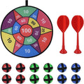 Dart Board Set - 100 Punten - 48 cm - Vouwbaar Dartbord voor Binnen en Buiten - Feesten - Interactieve Spellen - Festivals